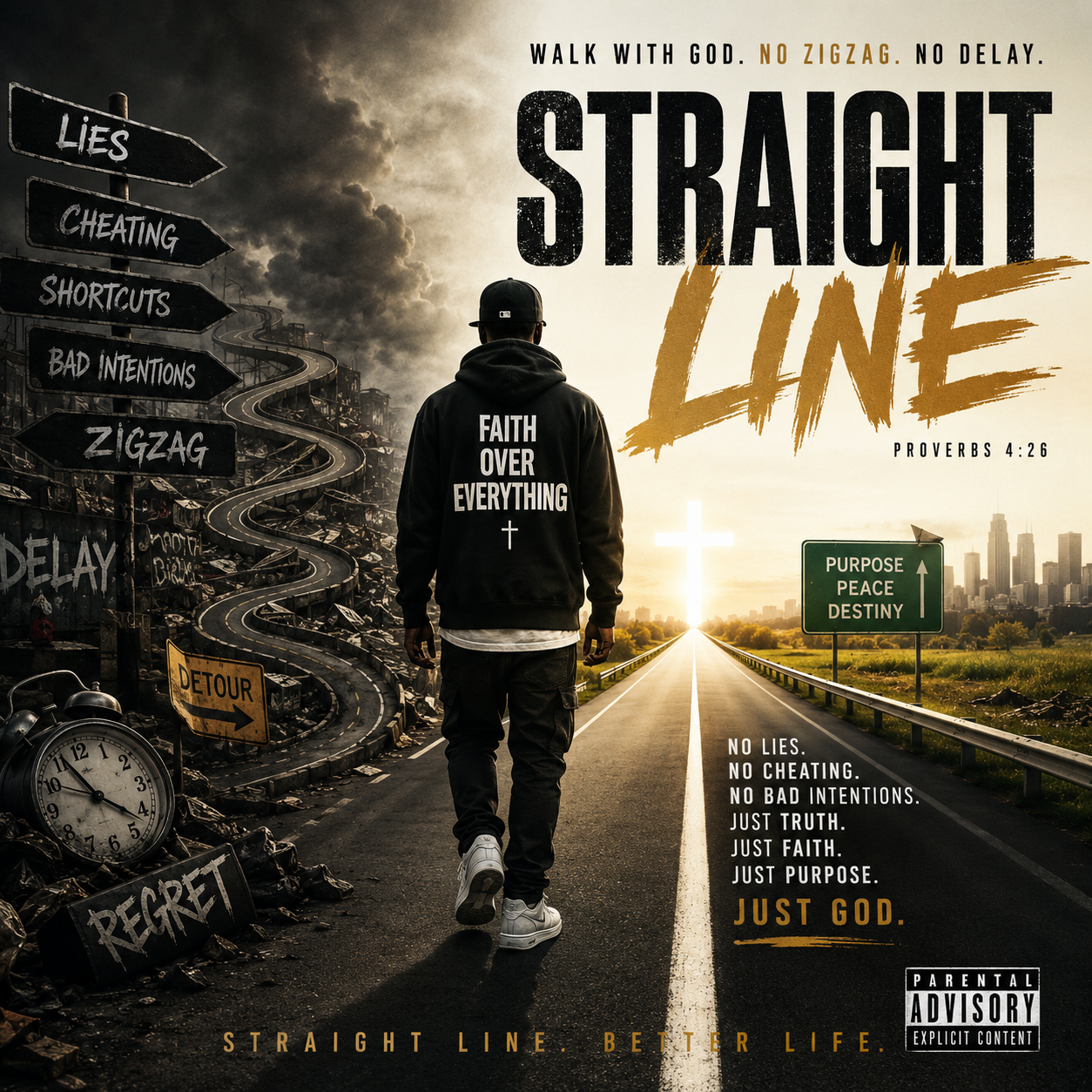 STRAIGHT LINE WITH GOD