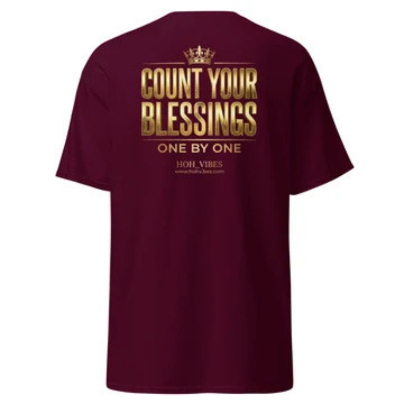 HOH_VIBES "Count Your Blessings" Premium Unisex Classic Tee